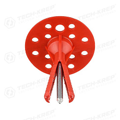 Дюбель для теплоизоляции с термоголовкой 10х80 (50 шт) - пакет ( 1,079 кг) | 124471 | Tech-KREP