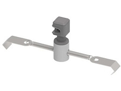 Держатель круглого проводника Д8 для черепицы на пружине серый, нерж. AISI 304, 194077 | МД-077-Н304 |  Ostec