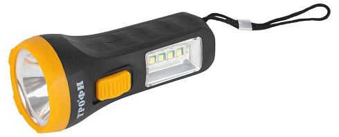 Фонарь светодиодный UB-101 универсальный на батарейках 1Вт 1 SMD+4 LED 1хAA | Б0054034 | Трофи
