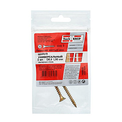 Саморез ШУж 6,0х90 пот. гол. (2 шт) - пакет ( 0,023 кг) | 102522 | Tech-KREP