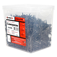 Саморез СГМ 3,5х25 усиленный (TWN) (1900 шт) - контейнер | 146465 | PROFFIX
