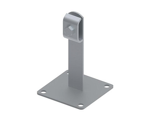 Держатель круглого проводника на пластине, гор. цинк, 394022 | МД-022-ГЦ |  Ostec