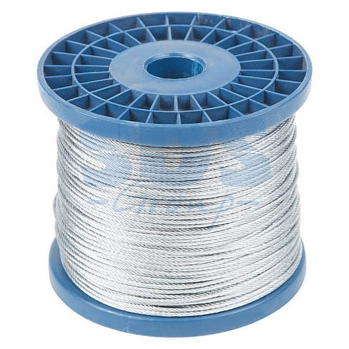 Трос стальной DIN 3055 (6x7) М3 (бобина 200 м) | 09-5530 | REXANT