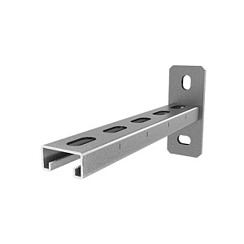 Консоль СТРАТ 41х21, база 400, толщ. 2,0 мм, гальван. цинк, 874504 | КС-41х21х400-2,0-ЭЦ |  Ostec