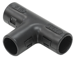 Тройник открывающийся TI16G  черный | CTA10D-TIG16-K02-050 | IEK