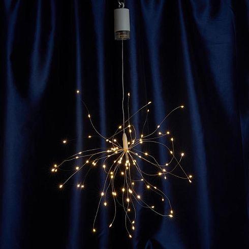 Гирлянда украшение Фейерверк 100 LED 0.3м, 2700K, батарейки 4*АА, IP20, CL595 | 41654 | FERON