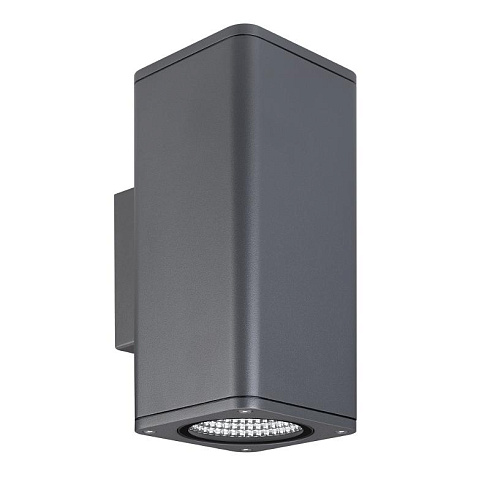 Светильник LGD-EVO-WALL-TWIN-S100x100-2x12W Warm3000 (GR, 44 deg, 230V) (Arlight, IP54 Металл, 3 года) | 046195 | Arlight