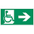 пиктограмма "Движение МГН направо" 400х200мм для аварийно-эвакуационного светильника Vault | V5-EM03-60.013.030 | VARTON