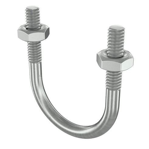 Скоба монтажная U-образная с резьбой М8 с гайками для труб d 2" | BHU11200M8 | DKC
