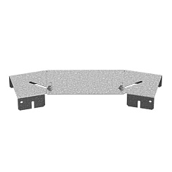 Крышка к повороту горизонтальному регулируемому к лотку 150, толщ. 1,0 мм, Сендзимир цинк, 020003 | КПГР-150-1,0-СЦ |  Ostec