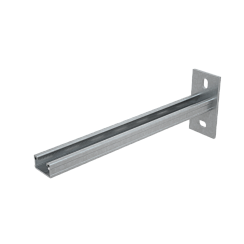 Cтрат-консоль одиночная усиленная 41х21 L150 s:2,5 мм | KSSU21-150 | КМ-профиль