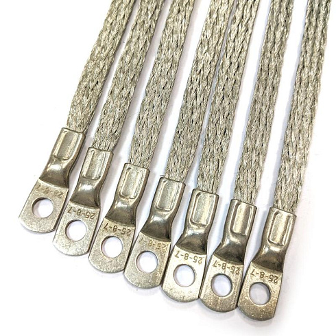 Проводник заземляющий П-600 S=16 мм (с двумя након.) | zeta11290 | ГОФРОМАТИК