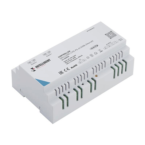 INTELLIGENT ARLIGHT Контроллер DALI-LOGIC-LITE-PS-x2 (230B, Ethernet) (IARL, IP20 Пластик, 2 года) | 053510 | Arlight