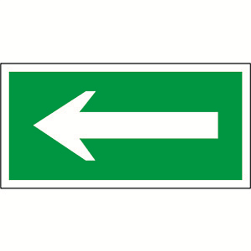 Пиктограмма (Наклейка)  "Движение к выезду" NPU-2714.N01 | a16665 | Белый свет