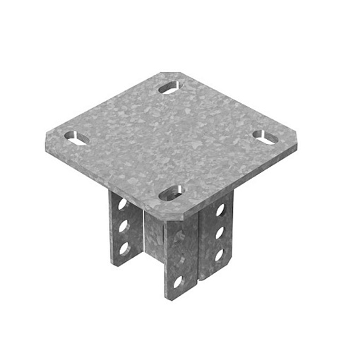 Потолочное крепление двойное для средних нагрузок 30х50 мм, толщ. 3,0 мм, гальван. цинк, 854934 | ПКД3-3,0-ЭЦ |  Ostec