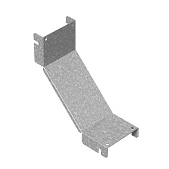 Крышка к угловому соединителю внутреннему к лотку ПЛК 100х85, толщ. 1,2 мм, Сендзимир цинк, 020518 | КУСВНП90-100х85-1,2-СЦ |  Ostec