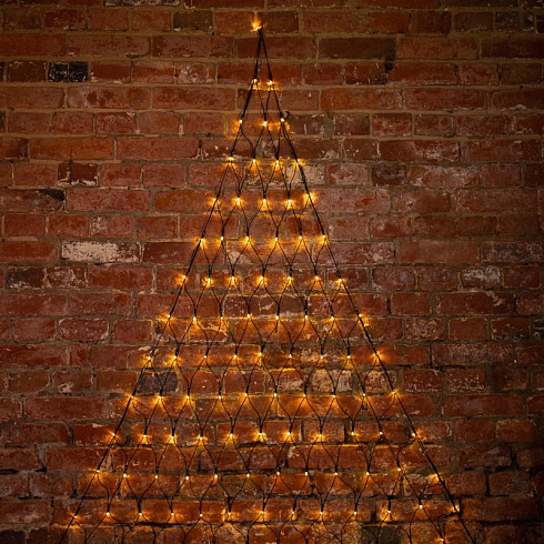 Гирлянда Сеть 2х2х1.5м, свечение с динамикой, черный ПВХ, 136 LED, 230 В, цвет: Тёплый белый | 215-006 | NEON-NIGHT