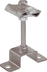 Держатель-зажим соединительный круглого проводника 8-10 мм опорный, оцинк.|91073|Ezetek