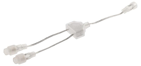 Коннектор У-образный для низковольтных гирлянд ERAPS-2R IP44, 30 см, 2 гнезда (1 вход, 1 выход), ПВХ, 24В | Б0051902 | ЭРА