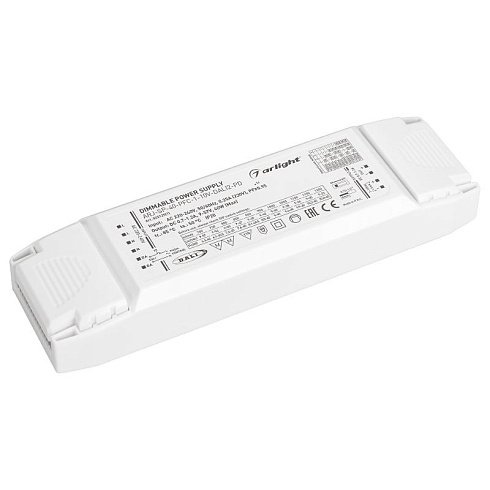 Блок питания ARJ-SP-40-PFC-1-10V-DALI2-PD (40W, 700-1200mA) (Arlight, IP20 Пластик, 5 лет) | 025125(1) | Arlight