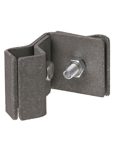 Держатель фальцевый стальной зажим 45х60 мм для прута Ø6-10 мм, гор.цинк  | SQ2402-3279 | TDM