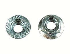 Гайка с насечкой (фланцем) , препятствующей откручиванию М8 INOX | CM100800INOX | DKC