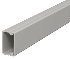 Мини-канал WDK с крышкой 15x30x2000 мм (высота борта 17 мм, крышка 30 мм) ПВХ серый RAL 7030 | 6025005 | OBO Bettermann