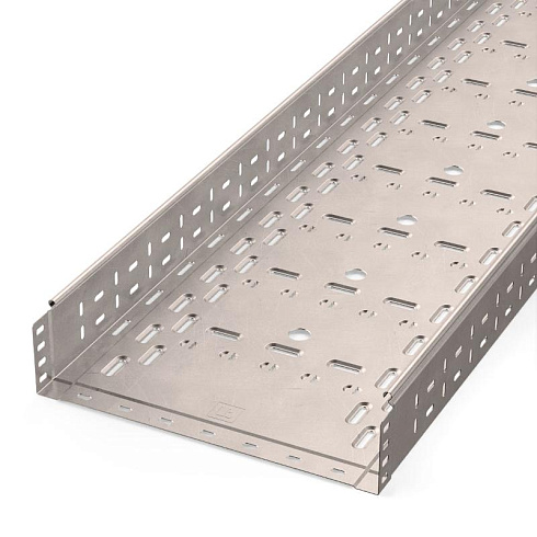 Лоток перфорированный Стандарт INOX (AISI 409) 400х100х3000 (1,0 мм) (6 м/уп) | PR16.2422 | Промрукав