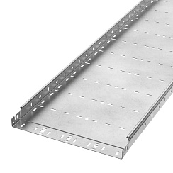 Лоток перфорированный Профи INOX (AISI 304) 400х50x3000 (1,5 мм) (6 м/уп) | PR16.13293 | Промрукав