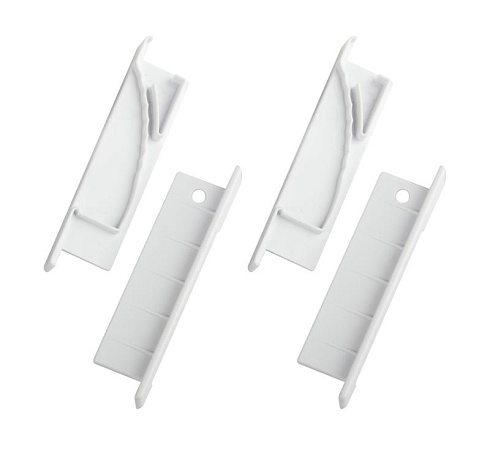 Набор заглушек  6814-3 для профиля 6814 2шт глухие 2шт с отверстием  | Б0062787 | ЭРА