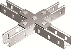 Пластина соединительная Х-обр., горячеоцинкованная | BMD1041HDZ | DKC