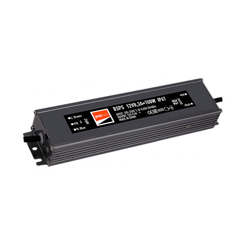 Драйвер для светодиодной ленты LED BSPS  12V8,3A=100W (new) влагозащищенный IP67 | 3329280A | Jazzway