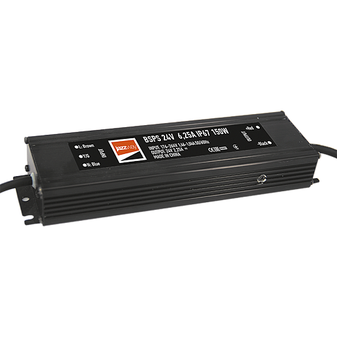 Драйвер для светодиодной ленты LED BSPS 24V 6,25A=150W IP67 3г.гар. | .5024212 | Jazzway