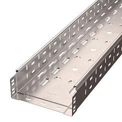 Лоток перфорированный Стандарт INOX (AISI 409) 200х80х3000 (0,8 мм) (6 м/уп) | PR16.2418 | Промрукав