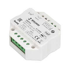Релейный модуль INTELLIGENT ARLIGHT SMART-SWITCH-701-72-PS-IN (230V, 1x1.5A, ZB, 2.4G) (IARL, Пластик) | 035308 | Arlight