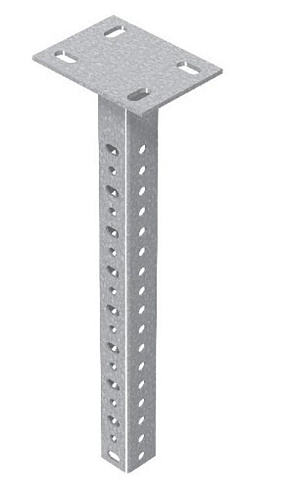 Стойка потолочная сварная устойчивая 400 мм, толщ. 2,0 мм, гальван. цинк, 051201 | СПСУ-2,0-ЭЦ |  Ostec