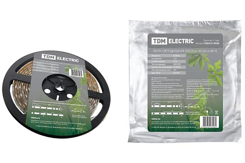 Лента светодиодная SMD3528 4,8Вт 12В желтый IP54 5м | SQ0331-0026 | TDM