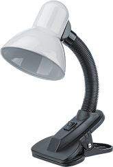 Светильник настольный NDF-C011-60W-WH-E27 прищепка, белый | 61639 | Navigator
