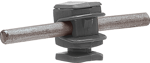 Держатель проводника круглого 6-8 мм серый, высота 16 мм, пластик|91002|Ezetek