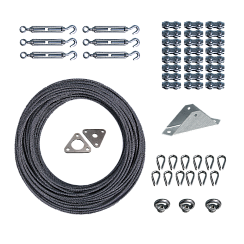 Комплект растяжек для мачты СМТк до 10 метров, 2 яруса | 76025 | Ezetek