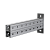 Страт-консоль двойная усиленная 41х41 L250 s:2,5 мм (тройная перфорация) | 2KSSU41-250 3P | КМ-Профиль