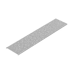 Крышка к лотку 50х11х3000, толщ. 1,5 мм, Сендзимир цинк, 020007 | КЛЗТ-50х11х3000-1,5-СЦ |  Ostec