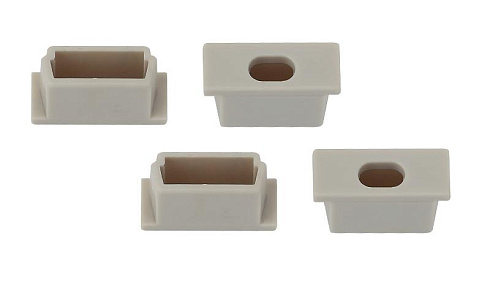 Набор заглушек для профиля CAB251, 2206-3B 4 сквозные | Б0039444 | ЭРА