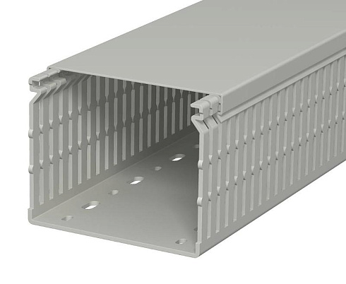Распределительный кабельный канал LK4 N 80x100x2000 мм (ПВХ,серый) (LK4 N 80100) | 6178233 | OBO Bettermann