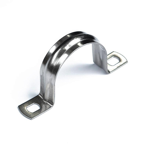 Скоба металлическая двухлапковая СМД(INOX) d38-40 мм (10шт/200шт уп/кор) | PR08.20752 | Промрукав