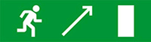 Световой оповещатель охранно-пожарный (табло) SKAT-12 LUX ВЫХ НАПР ВВЕРХ | 8534 | Бастион